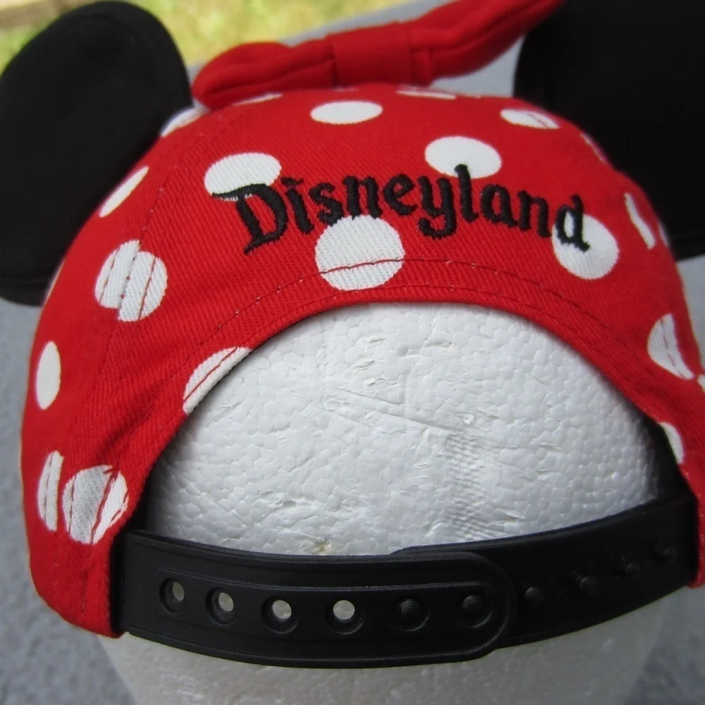 Disney Parks‎ Minnie Mouse Ears Hat Youth Ball cap Bow Polka Dot Vacation